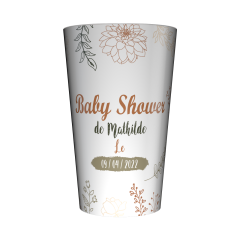 Gobelet personnalisé Baby Shower Champêtre