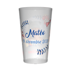 Gobelet personnalisé Baptême Image Bleu