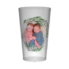 Gobelet personnalisé Baptême Photo & Feuille