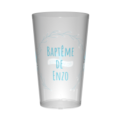 Gobelet personnalisé Baptême Épuré