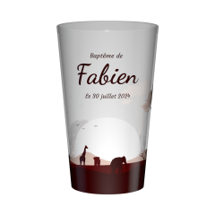 Gobelet personnalisé Baptême Savane