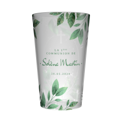 Gobelet personnalisé Communion Feuilles