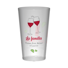 Gobelet personnalisé Cousinade Vin
