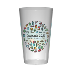 Gobelet personnalisé Cousinade Camping