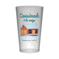 Gobelet personnalisé Cousinade Enneigée