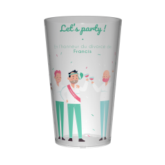 Gobelet personnalisé Divorce Party Amis