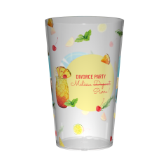 Gobelet personnalisé Divorce Party Fruité