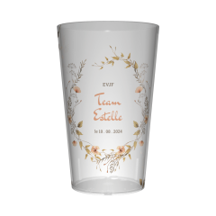Gobelet personnalisé pour EVJF Couronne & Fleurs