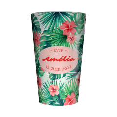 Gobelet personnalisé pour EVJF Plantes Tropicales