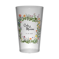 Gobelet personnalisé Mariage Fleurs Sauvages