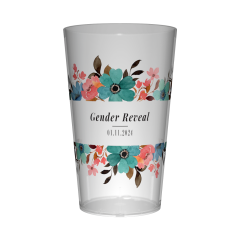 Gobelet personnalisé Gender Reveal Florale