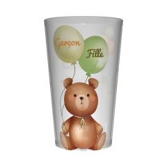 Gobelet personnalisé Gender Reveal Nounours