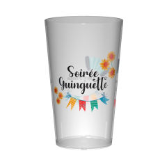 Gobelet personnalisé Guinguette Guirlande à fanions