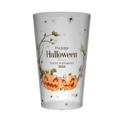 Gobelet personnalisé Halloween Araignée & Citrouille