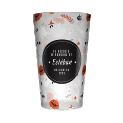 Gobelet personnalisé Halloween Fantôme & Citrouille