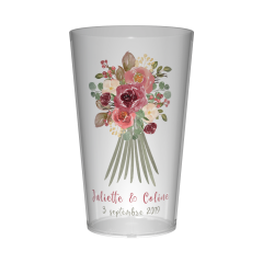 Gobelet personnalisé Mariage Bouquet de fleurs