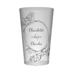 Gobelet personnalisé Mariage Design épuré
