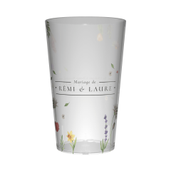Gobelet personnalisé Mariage Prairie & Fleurs
