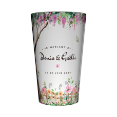 Gobelet personnalisé Mariage Pink Frame