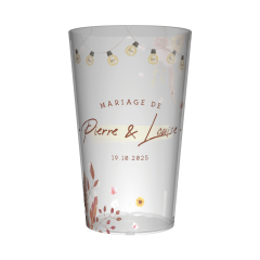 Gobelet personnalisé Mariage Guirlandes & Fleurs