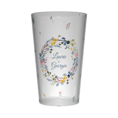 Gobelet personnalisé Mariage Mini Fleurs