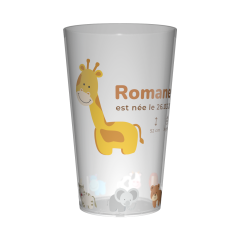 Gobelet personnalisé Naissance Animaux