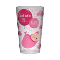 Gobelet personnalisé Naissance Fille