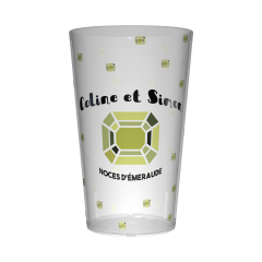 Gobelet personnalisé Noces d'émeraude