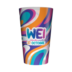 Gobelet personnalisé Week-end Intégration Multicolore