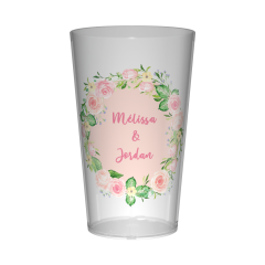 Gobelet personnalisé Mariage Couronne de Roses