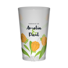 Gobelet personnalisé Mariage Tulipes