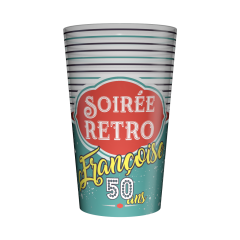 Gobelet personnalisé Soirée Retro