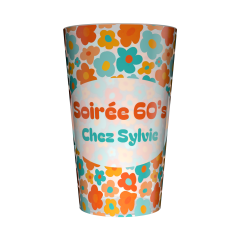 Gobelet personnalisé Soirée 60's