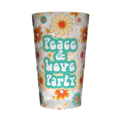 Gobelet personnalisé Soirée Peace & Love