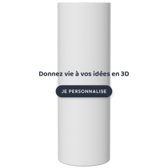 verre tube personnalisé blanc