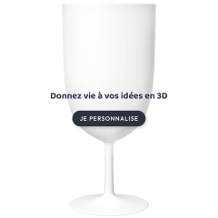 verre à vin personnalisé plastique