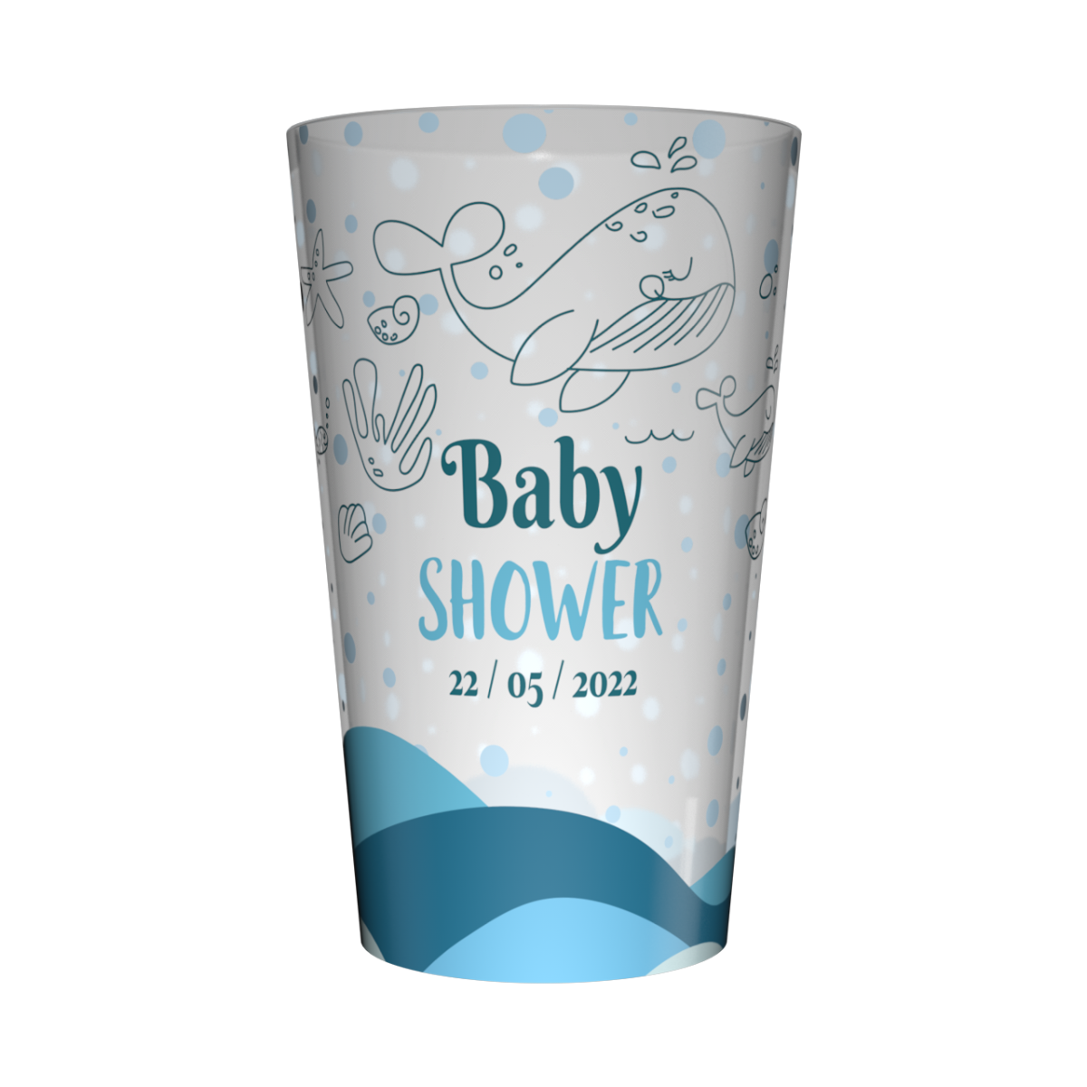 Gobelet personnalisé Baby Shower Marin