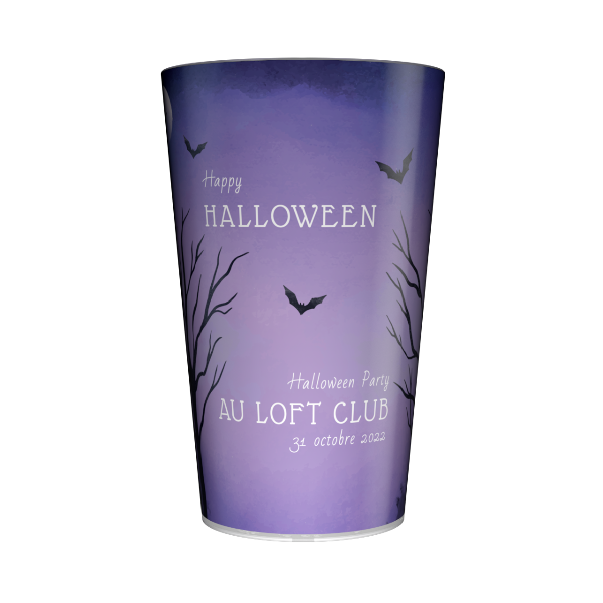 Gobelet personnalisé Halloween Ténébreux par Gobelets.com