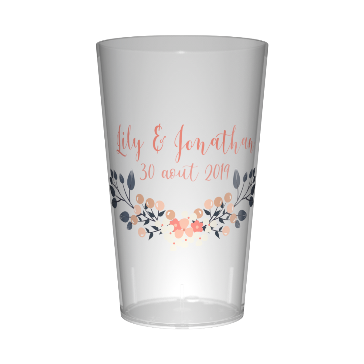 Gobelet Mariage Fleur Design