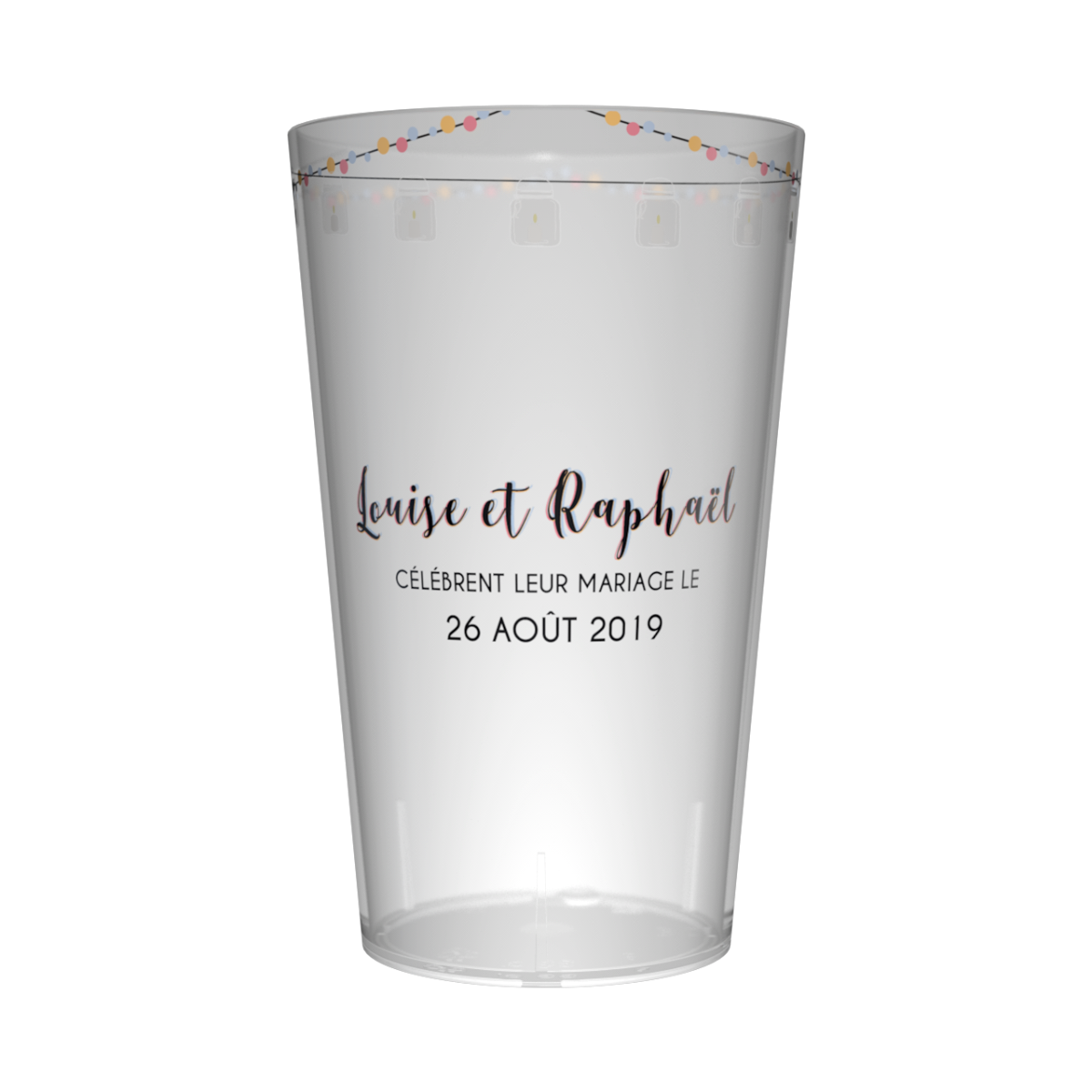 Gobelet Mariage Guirlande Lumineuse
