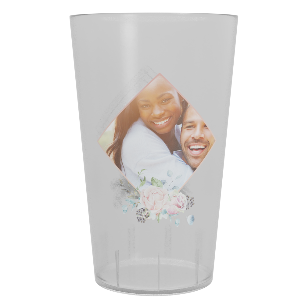 gobelet personnalise mariage photo & fleur