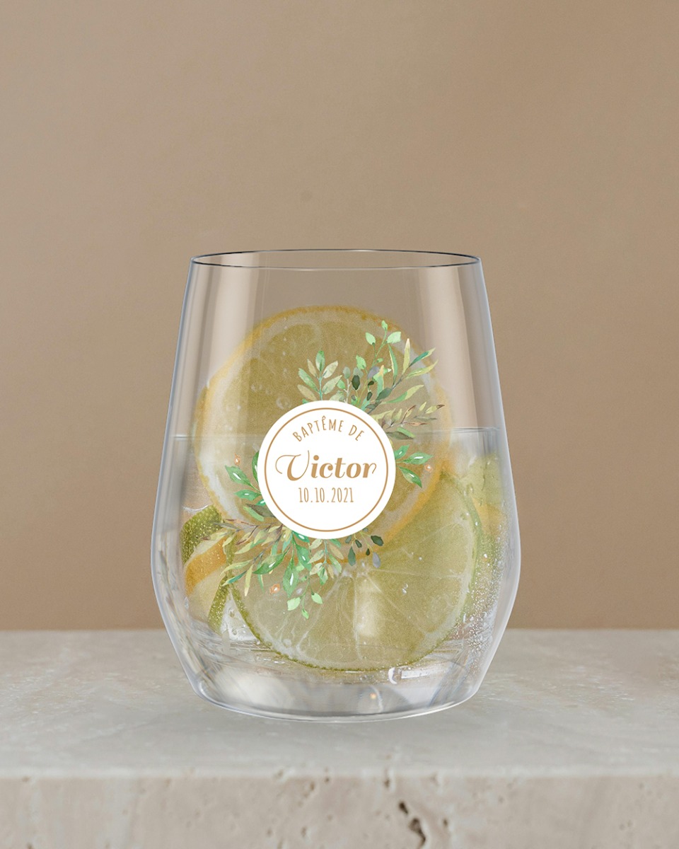 Verres à eau personnalisés